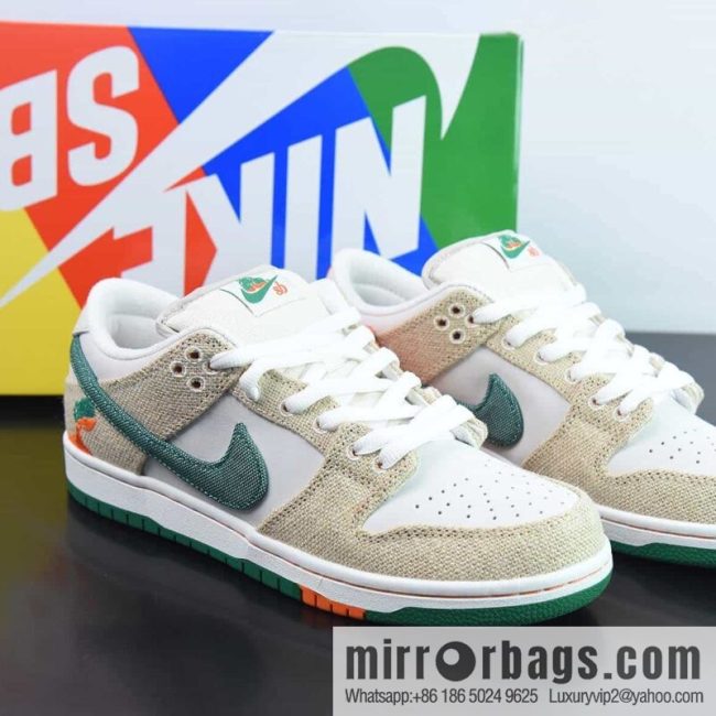 NK Dunk Low joint beige green tear music low-top sneakers item number: FD0860-001