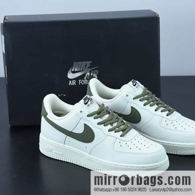 Nk AF 1 Low \'07 \"beige green\" color scheme low-top Air Force No. 1 casual board shoes, item number: CQ5059-110