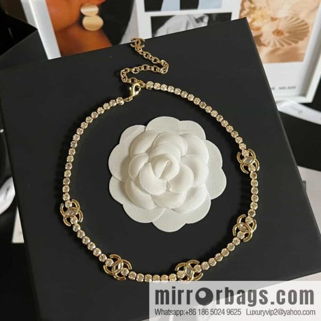 New ☑️ CHANEL Chanel double c diamond necklace