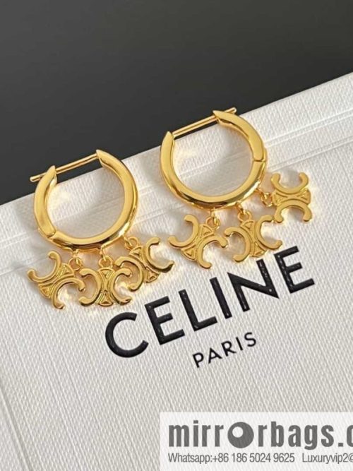 New ☑️ Celine Arc de Triomphe fringed earrings