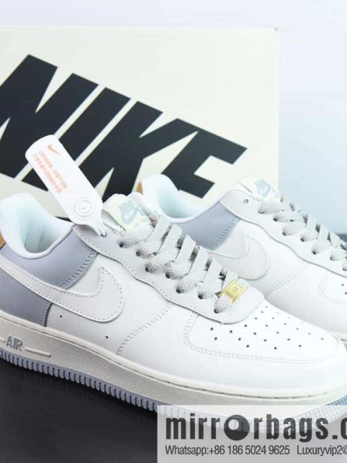 NK Air Force 1 \'07 Low Light Gray Brown, Air Force One Low Top Casual Sneakers, Item Number: CW2288-702