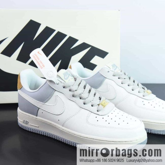 NK Air Force 1 \'07 Low Light Gray Brown, Air Force One Low Top Casual Sneakers, Item Number: CW2288-702