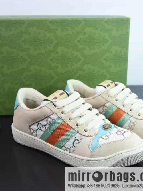 Gucci Gucci Screener GG Enamel Vintage Old Daddy Board Shoes