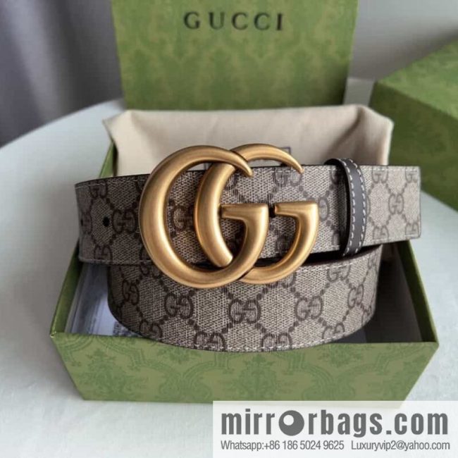 Gucci Gucci GG Supreme double G buckle waist belt - Image 3