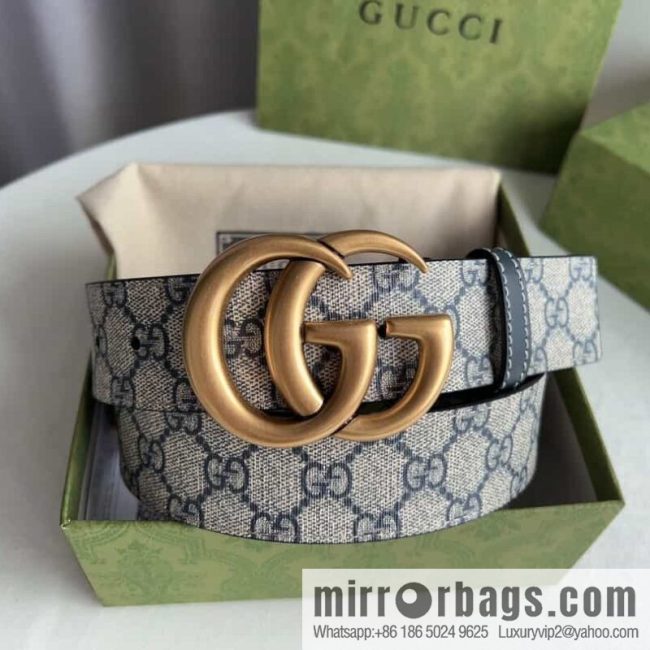 Gucci Gucci GG Supreme double G buckle waist belt - Image 2