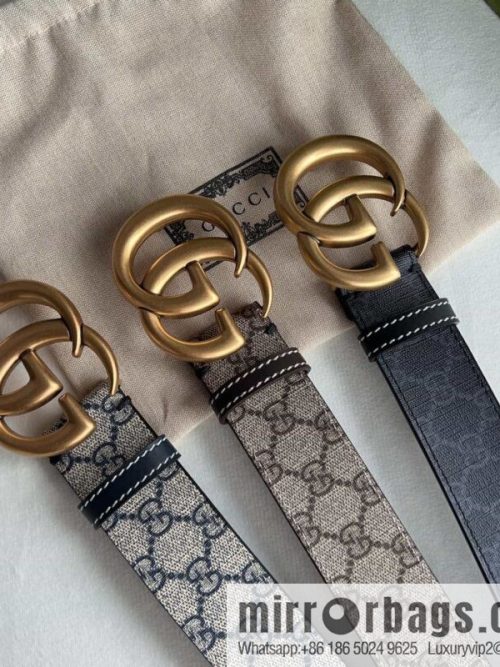 Gucci Gucci GG Supreme double G buckle waist belt
