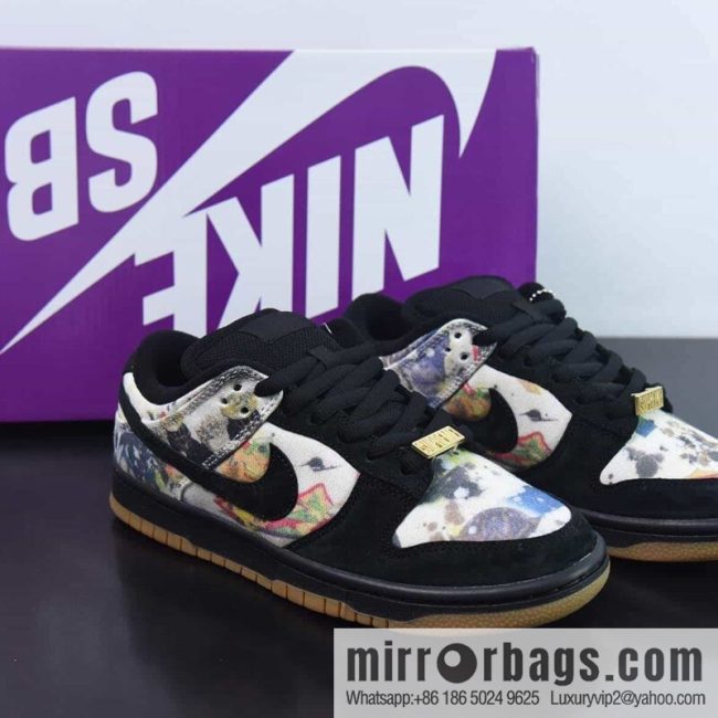 Supreme x NK SB Dunk Low joint black graffiti, item number FD8778-001