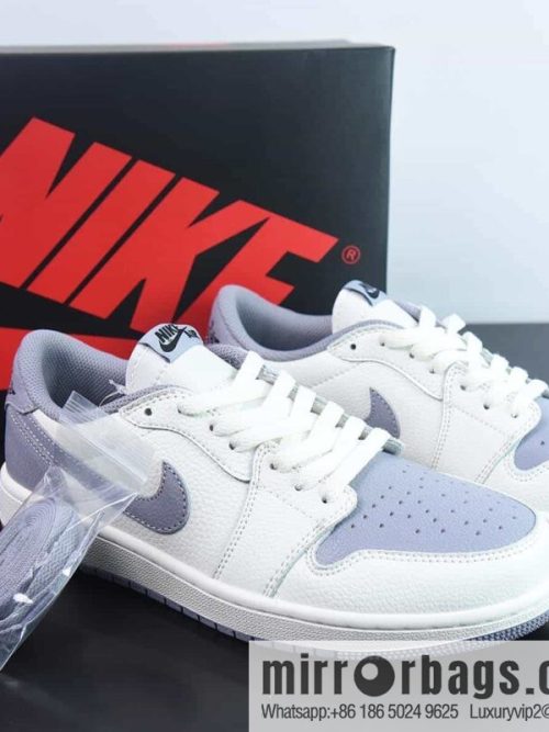 AIR Jordan 1 RETRO LOW OG low-top Vintage cultural leisure sports basketball shoes \"beige purple burst pattern\" Item number: CZ0790-101