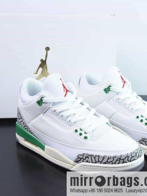 Air Jordan 3 Retro \"Lucky Green\" Lucky Green sneakers Item number: CK9246-136
