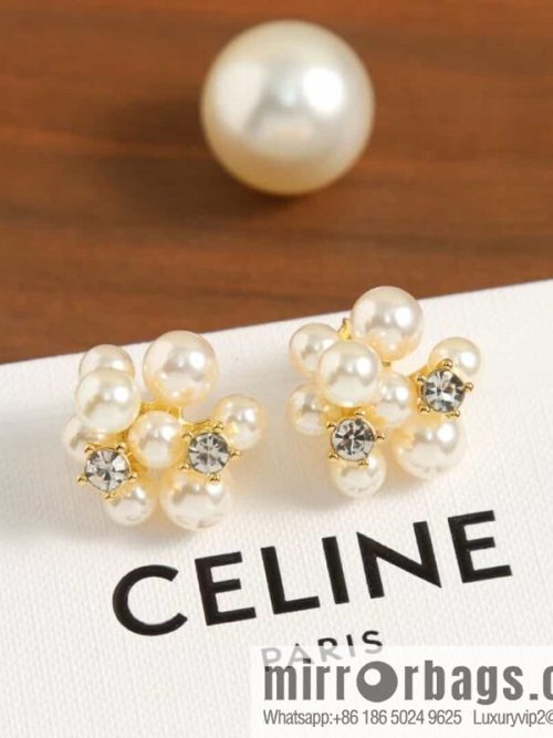 New Celine pearl stud earrings
