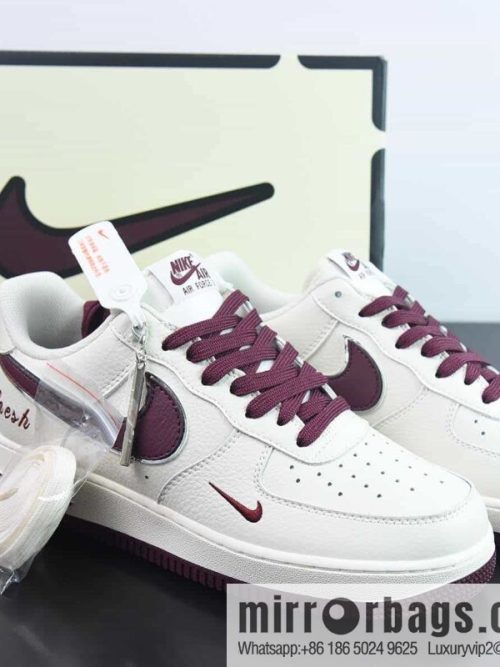 NK Air Force 1 \'07 Low \"Keep Fresh\" Rice Wine Red Hook, Air Force No. 1 Low Top Casual Board Shoes, Item Number: BM2023-102