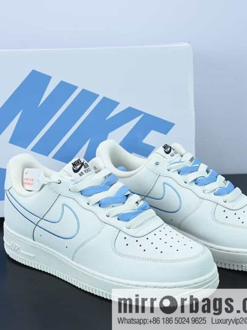 Nk Air Force 1 \'07 Low blue electric embroidery hook, Air Force One low-top casual sneakers, item number CL6326-118