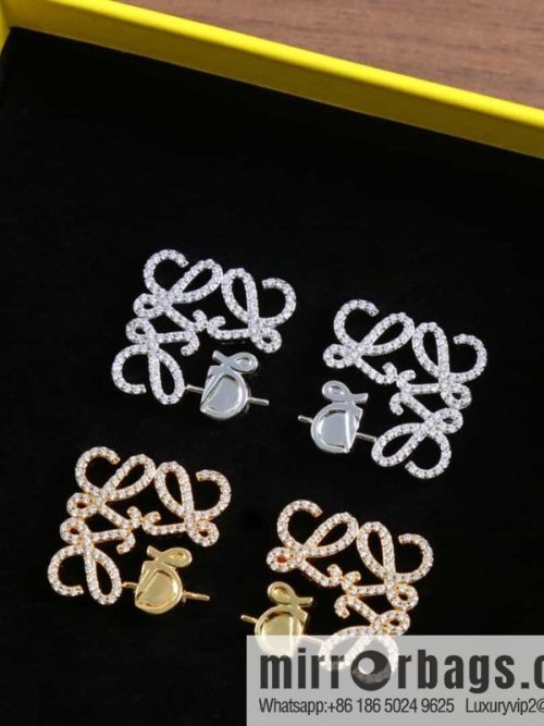 LOEWE Diamond Mooncake Earrings