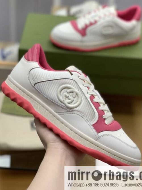 Gucci Gucci beige pink leather women\'s sports and leisure shoes