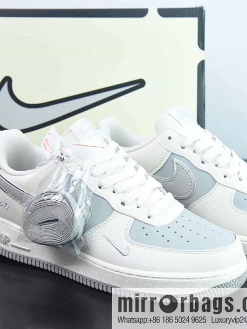 Nike Air Force 1 Low Rice Grey Patchwork Small Hook Air Force One Low Help Versatile, Item Number: BM2023 101
