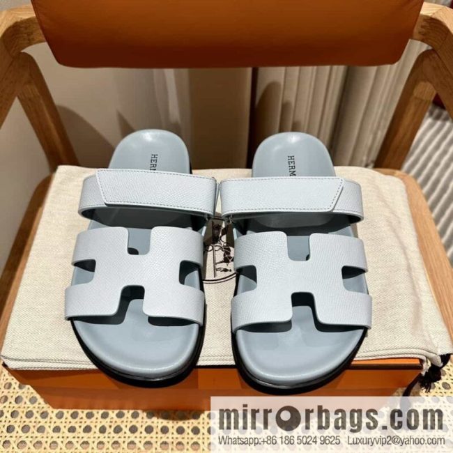 Hermes Hermès imported Italian European original A ➕ leather outsole women\'s sandals - Image 5