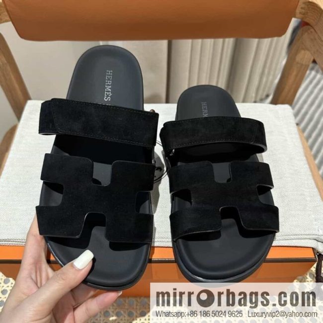 Hermes Hermès imported Italian European original A ➕ leather outsole women\'s sandals - Image 5