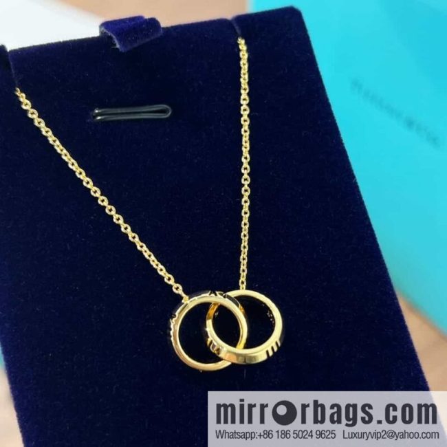 New ☑️ Tiffany & Co. X double ring necklace - Image 4