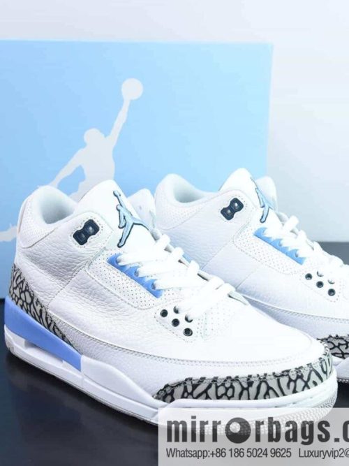 Air Jordan AJ3 North Carolina blue men\'s sneakers item number: CT8532-104