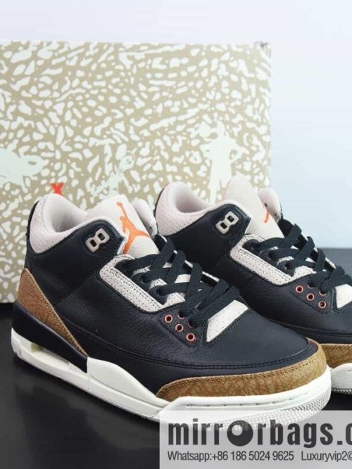 Air Jordan AJ3 black mocha men\'s sneakers item number: CT8532-008