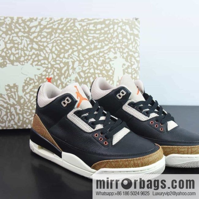 Air Jordan AJ3 black mocha men\'s sneakers item number: CT8532-008