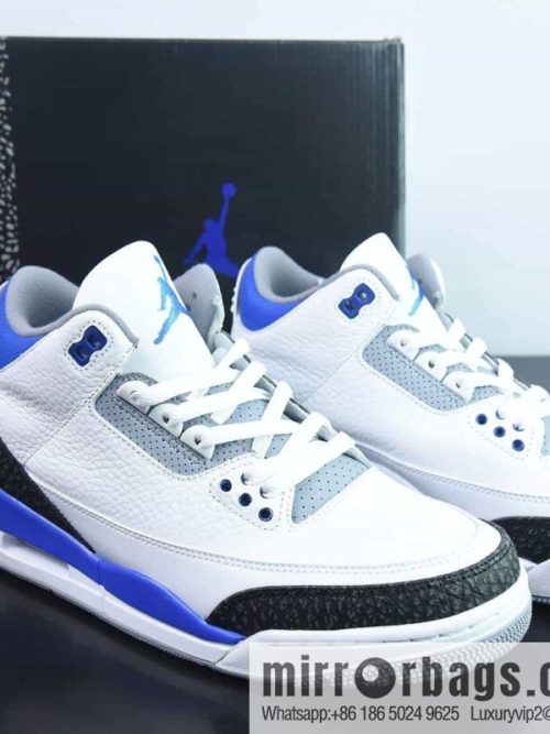 Air Jordan AJ3 racing blue men\'s sneakers item number: CT8532-145