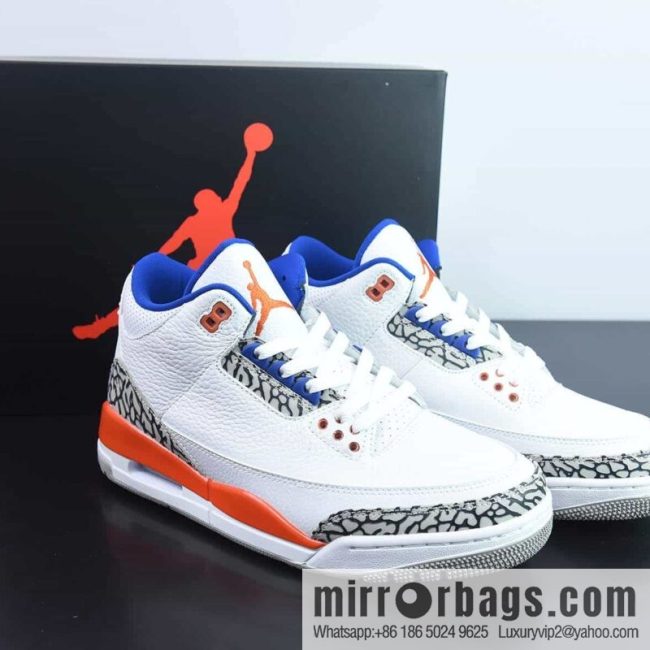 Air Jordan AJ3 Knicks men\'s sneakers item number: 136064-148