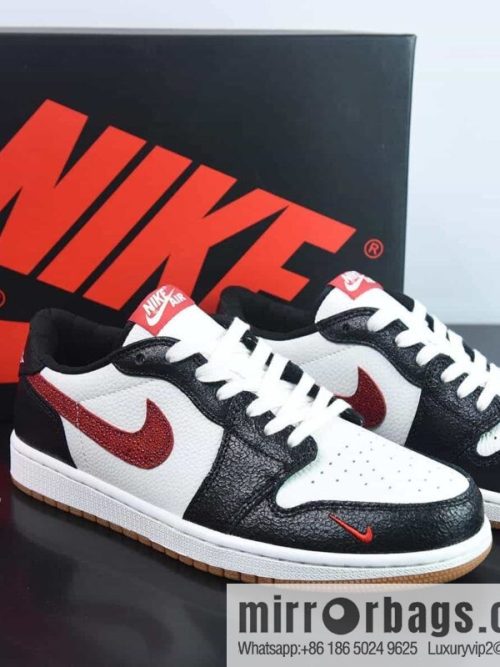 Air Jordan AJ1 Low-top, white, black and red, item number: DZ0798-108