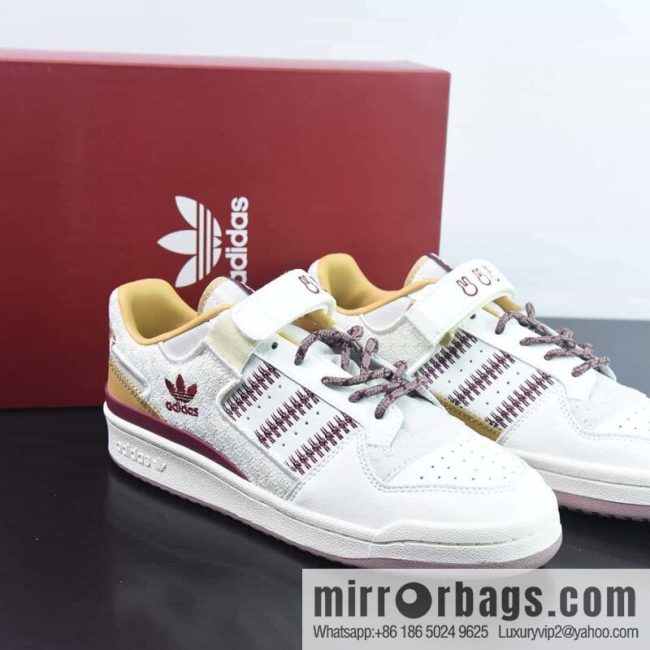 Adidas/Adidas Adi Clover low-top board shoes, white, red and brown, item number: IE1898