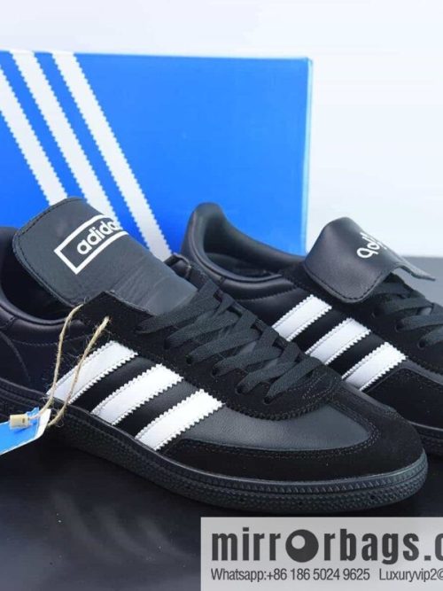 Adidas Handball Spezial \"Black\" Handball Player Series Low Top Vintage Versatile Casual Sports Shoes \"leather (fabric) black and white\" HP6695