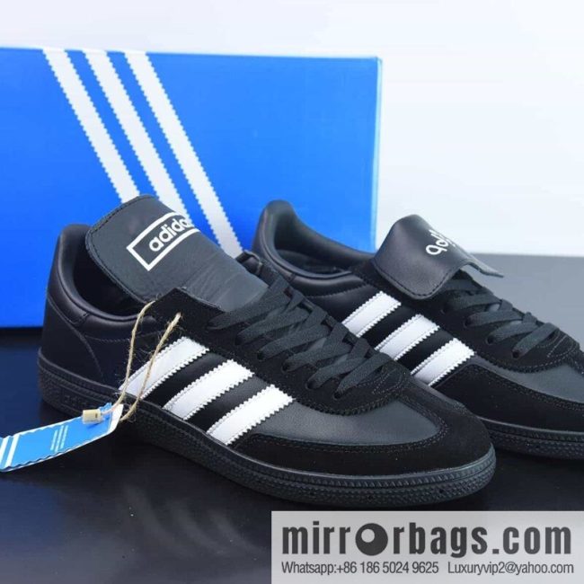Adidas Handball Spezial \"Black\" Handball Player Series Low Top Vintage Versatile Casual Sports Shoes \"leather (fabric) black and white\" HP6695