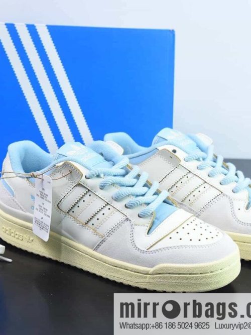 Adi AD Originals Forum 84 Low Roman series velcro low-top Vintage lace-up versatile casual sports shoes, item number: FZ6342