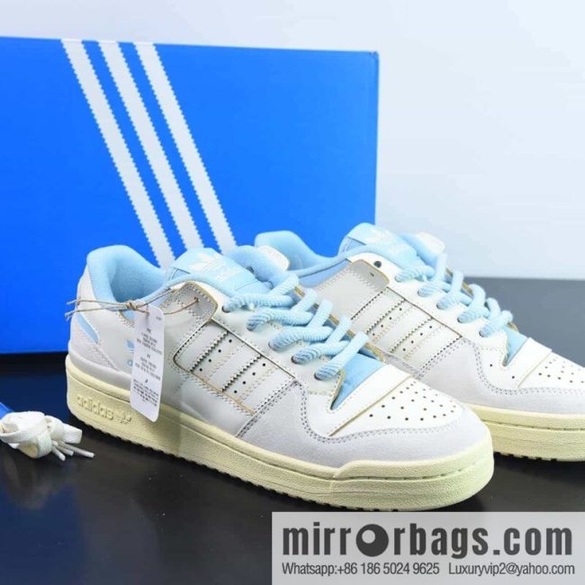 Adi AD Originals Forum 84 Low Roman series velcro low-top Vintage lace-up versatile casual sports shoes, item number: FZ6342