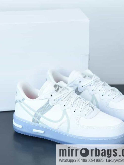 Air Force 1 React QS Light Bone Ice Cube Analysis Ice Blue Air Force One, item number: CQ8879-100