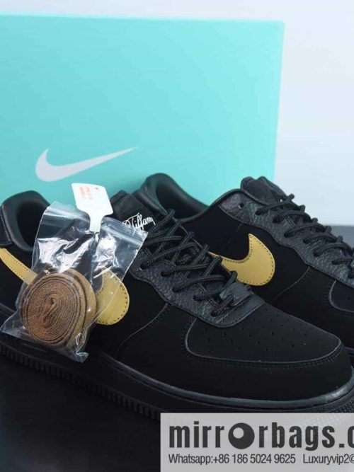 Nike Air Force 1 ′ 07 Air Force One low-top sports and leisure shoes, black gold Tiffany & Co. Item number: DZ1382-002