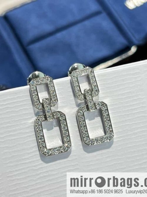 HARRY WINSTON HW Diamond square stud earrings