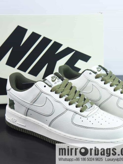 Nike Air Force 1 \'07 \"Beige/Olive Green\" Air Force One \"leather (fabric) beige olive green five bars\" UN1315-600