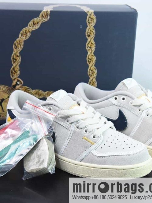 AJ1 change hook UN joint name, white joint toe Union LA x Air Jordan 1 KO Low \"white\" pure original low top, item number: DO8912