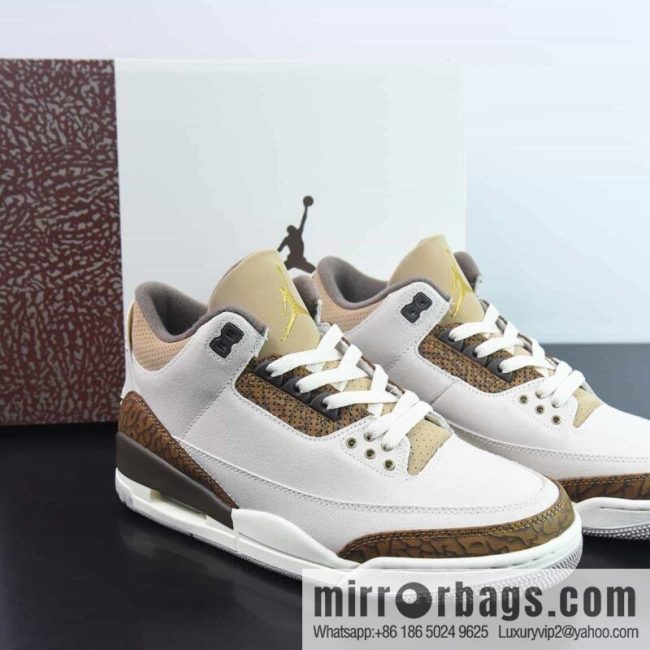 Air Jordan 3 \"Palomino\" AJ3 Joe 3 Mocha burst sneakers Item number: CT8532-102