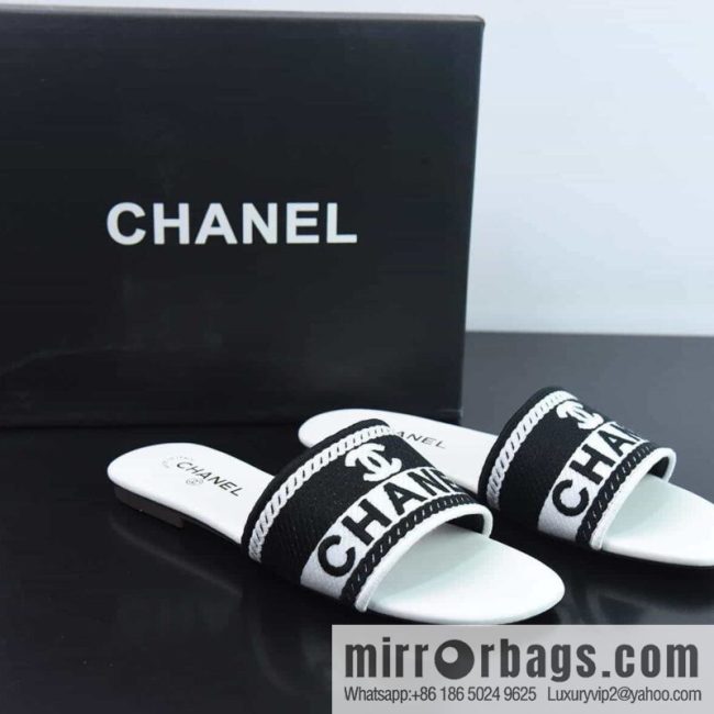 Chanel Chanel 2023 new embroidery slippers
