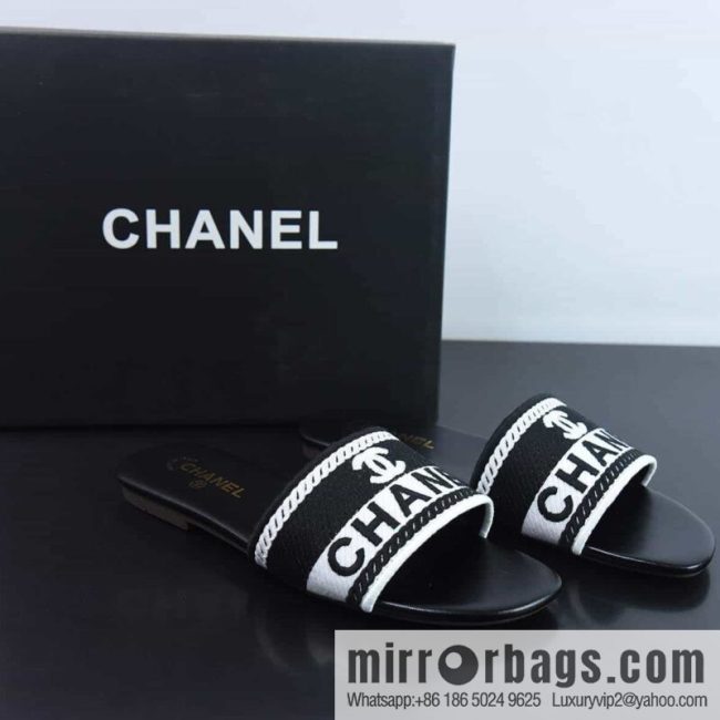 Chanel Chanel 2023 new embroidery slippers