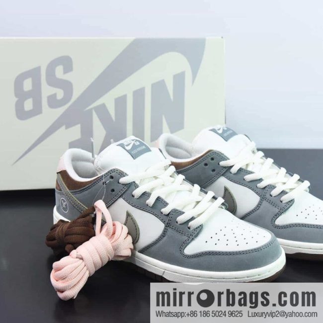Nk SB gray feather Dunk Low joint SB low-top leisure sports skateboard shoes item number: FQ1180-001