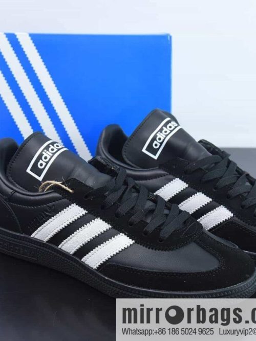 Adidas Handball Spezial \"Black\" Handball Sports \"leather (fabric) black and white\" HP6695