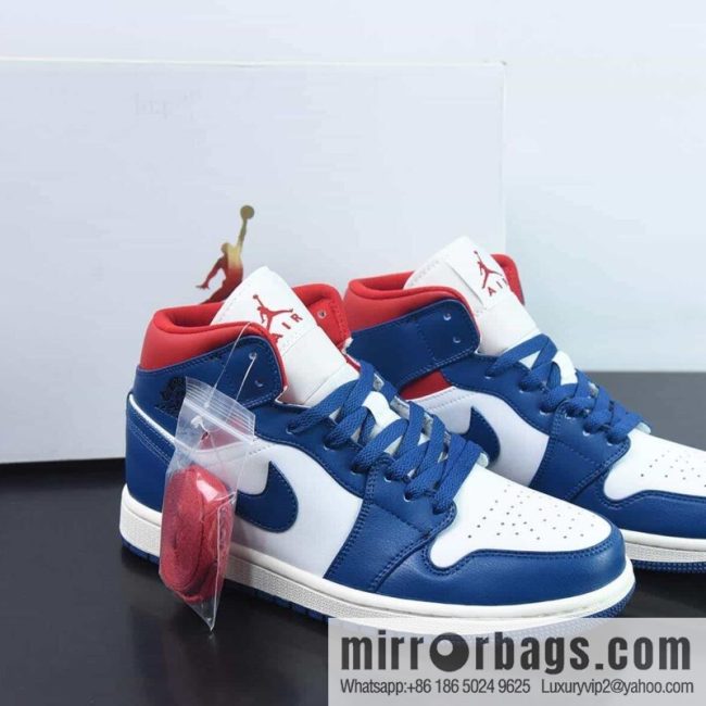 Air Jordan 1 Mid Vintage sneakers \"White Blue Red Toes\" BQ6472-146