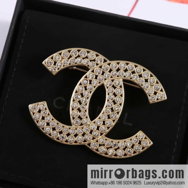 New ☑️ Chanel double c full diamond brooch