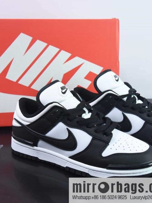 Nike Dunk Low Twist Panda mutant panda low-top sneakers black and white item number: DZ2794-001