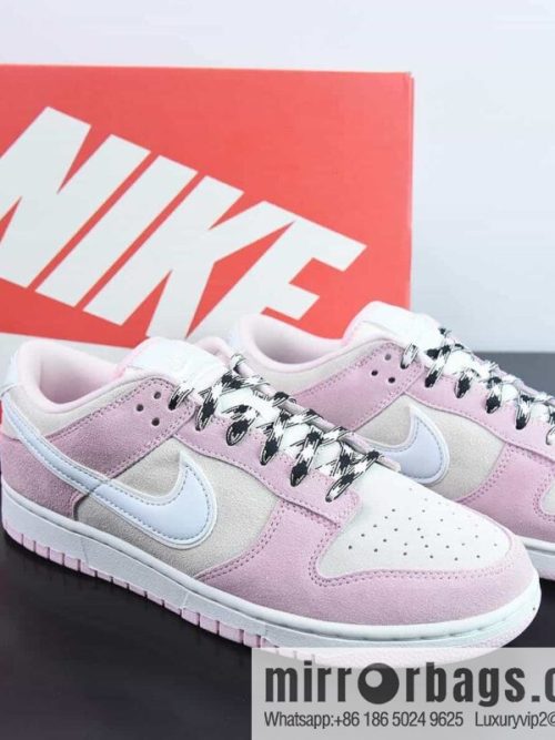Nike Dunk Low SB low-top skate shoes/pink gray and white powder, item number: DV3054-600