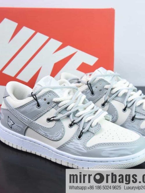NK SB Dunk Low deconstruction drawstring low-top, beige gray printed item number: DJ6188 100-37