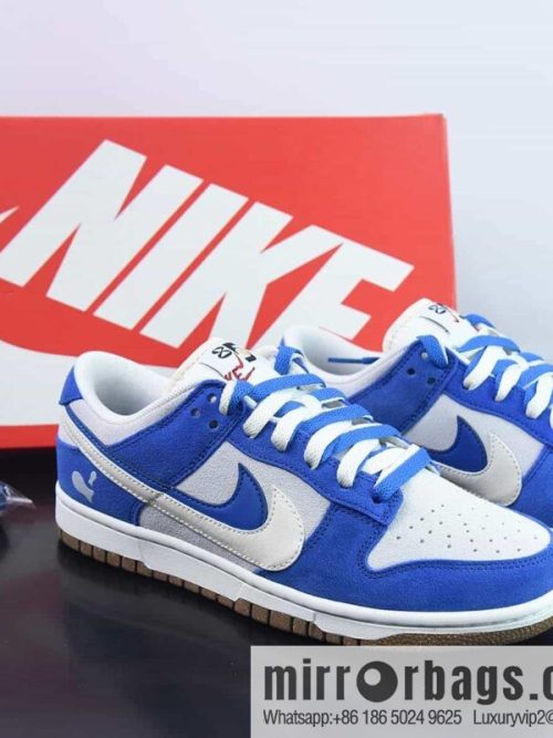 Nike SB Dunk Low \"85\" double hook SB low-top sports and leisure shoes, white gray and blue, item number: DO9457-139