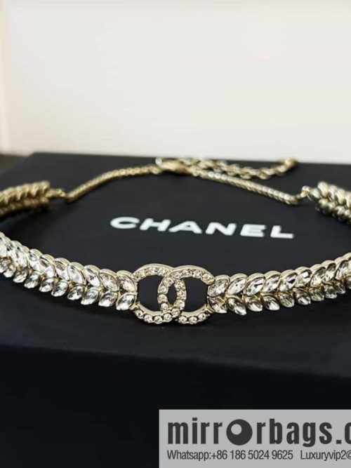 New ☑️ Chanel double c horse eye drill full diamond collar necklace